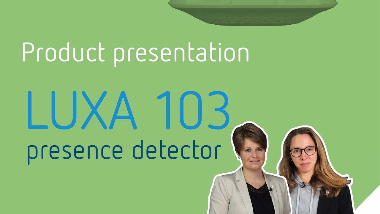 Presence detector (PIR), with cable and WAGO WINSTA connectors, detection range 12 m, 1 x light