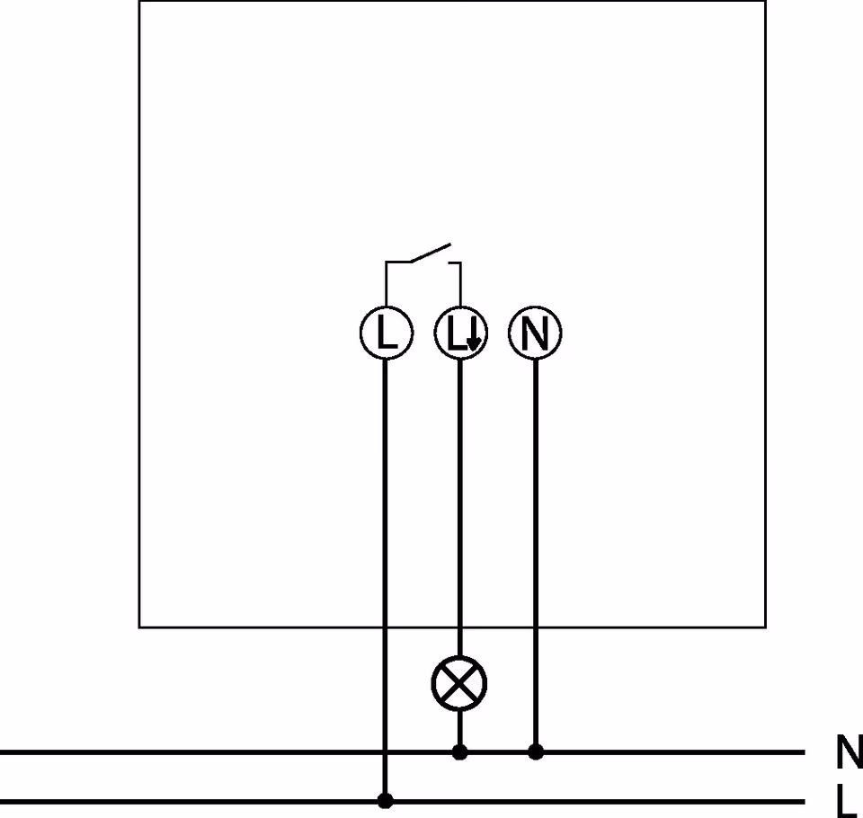 Corridor detector (PIR) for flush-mounted ceiling installation, 25 x 3 m at 2.5 m installation height, 1 channel light