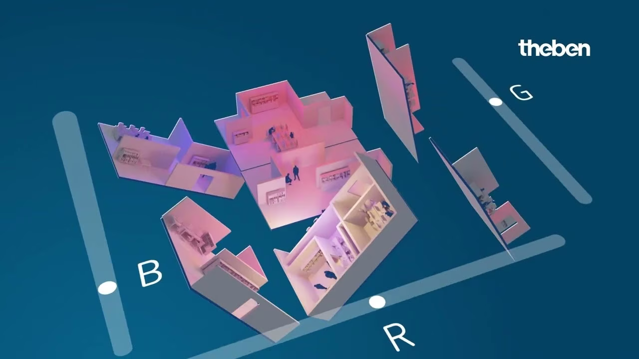 DALI presence detector for flush-mounted ceiling installation, detection range 24 m, for DALI-2 Room Solution