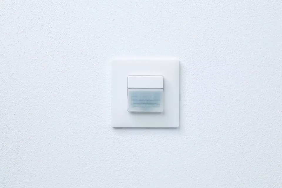 LUXORliving motion detector, flush-mounted, detection range 14 x 17 m