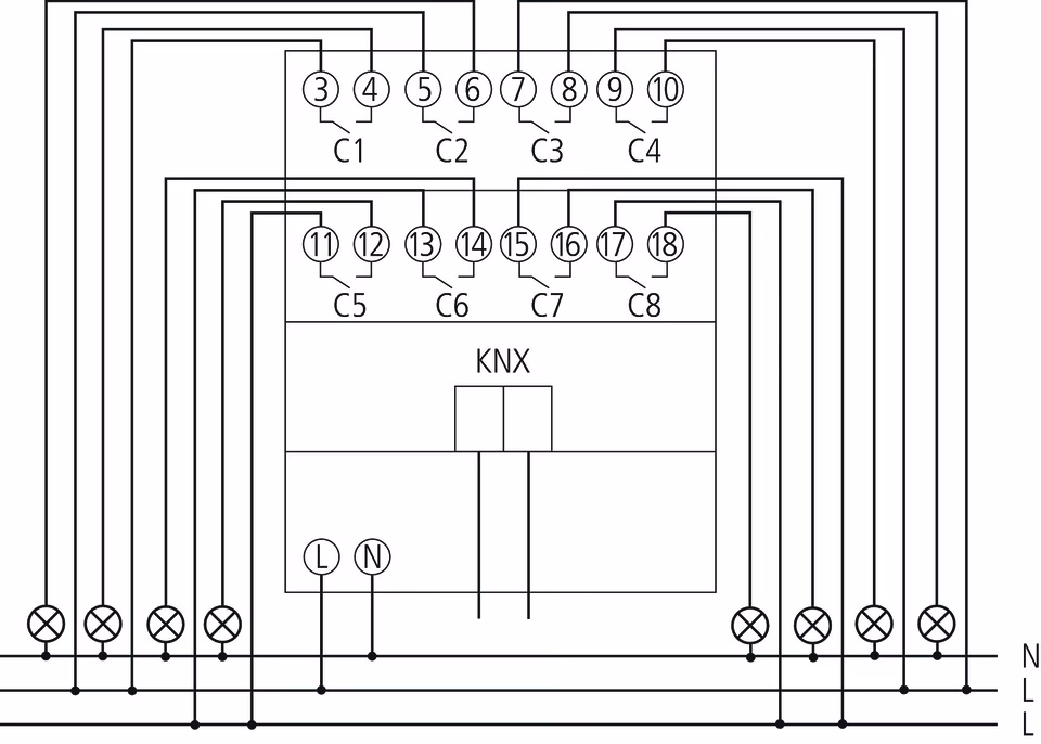 LUXORliving 8-way switch actuator