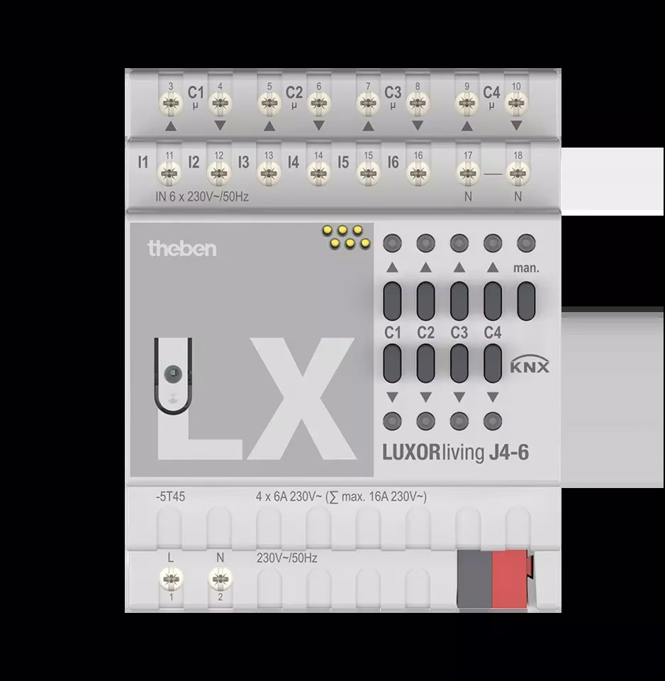 LUXORliving 4-way blind actuator