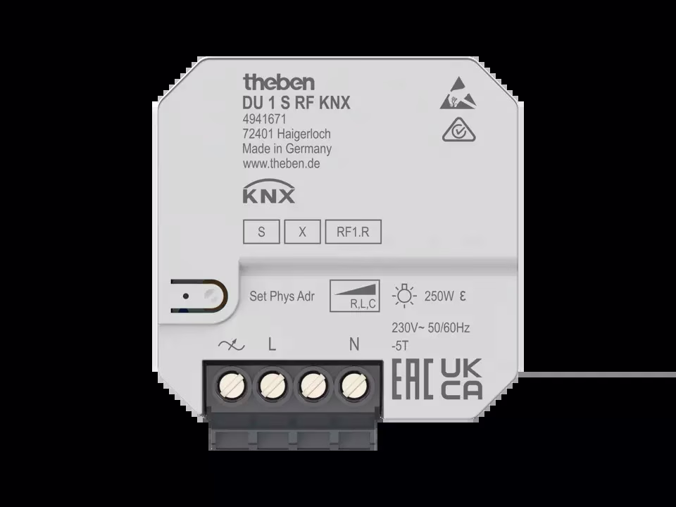 KNX flush-mounted radio universal dimming actuator