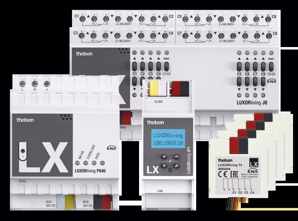 Package for LUXORliving smart home system Basic drives