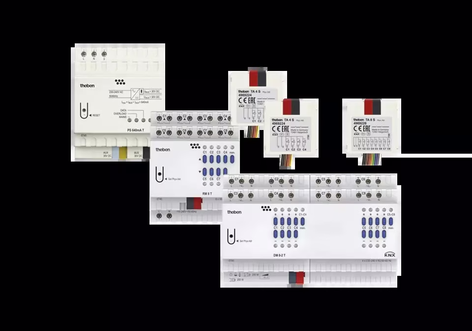 KNX Set 2 FIX, dimming and switching/blinds