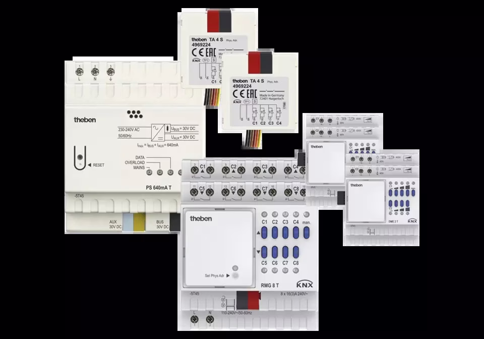 KNX Set 3 MIX, dimming and switching/blinds