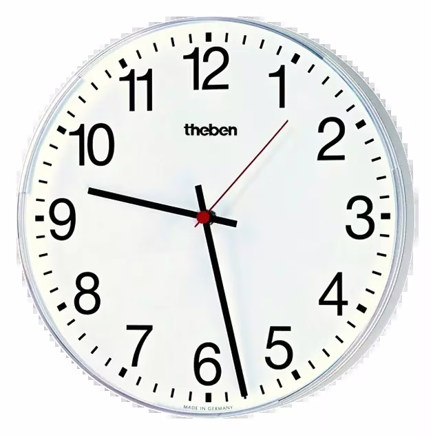 KNX slave clock, single-sided wall clock, diameter . 30 cm, Arabic numerals