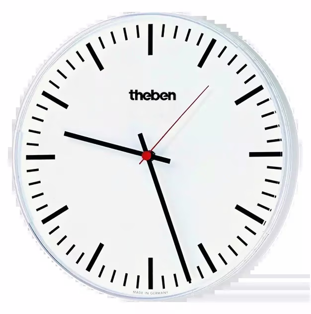 KNX slave clock, single-sided wall clock, diameter 30 cm, stick figures