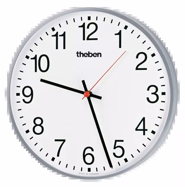 KNX slave clock, single-sided wall clock, diameter . 40 cm, Arabic numerals