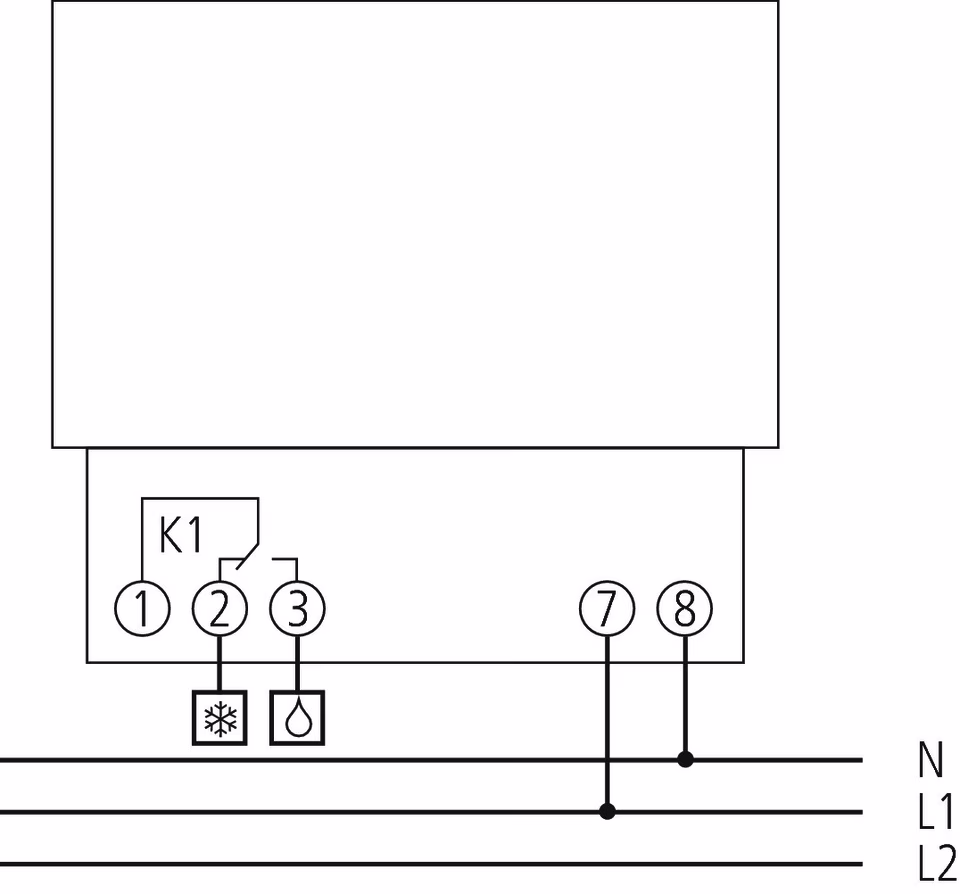 Short-time and cooling timer, without housing, 24 hours and 60 minutes.