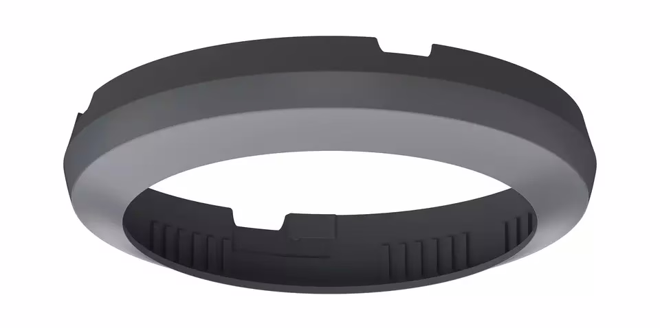 Cover frame gray for theRonda Flush-mounted, theMova P, and thePassa P