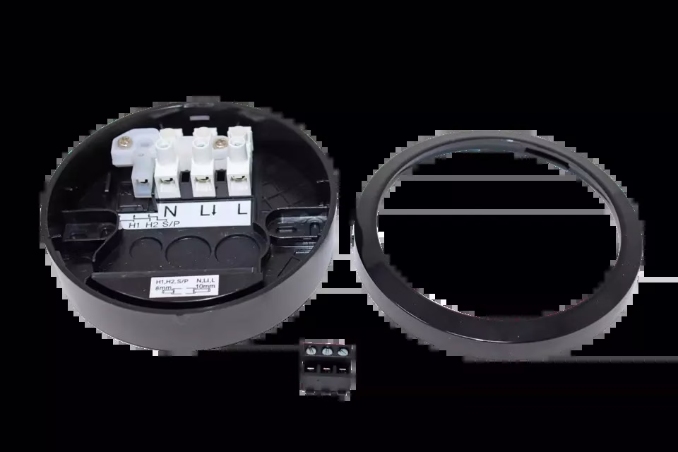 Surface-mounted frame for LUXA 103 presence detector, black