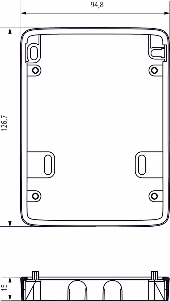 Spacer frame theLuxa P, white