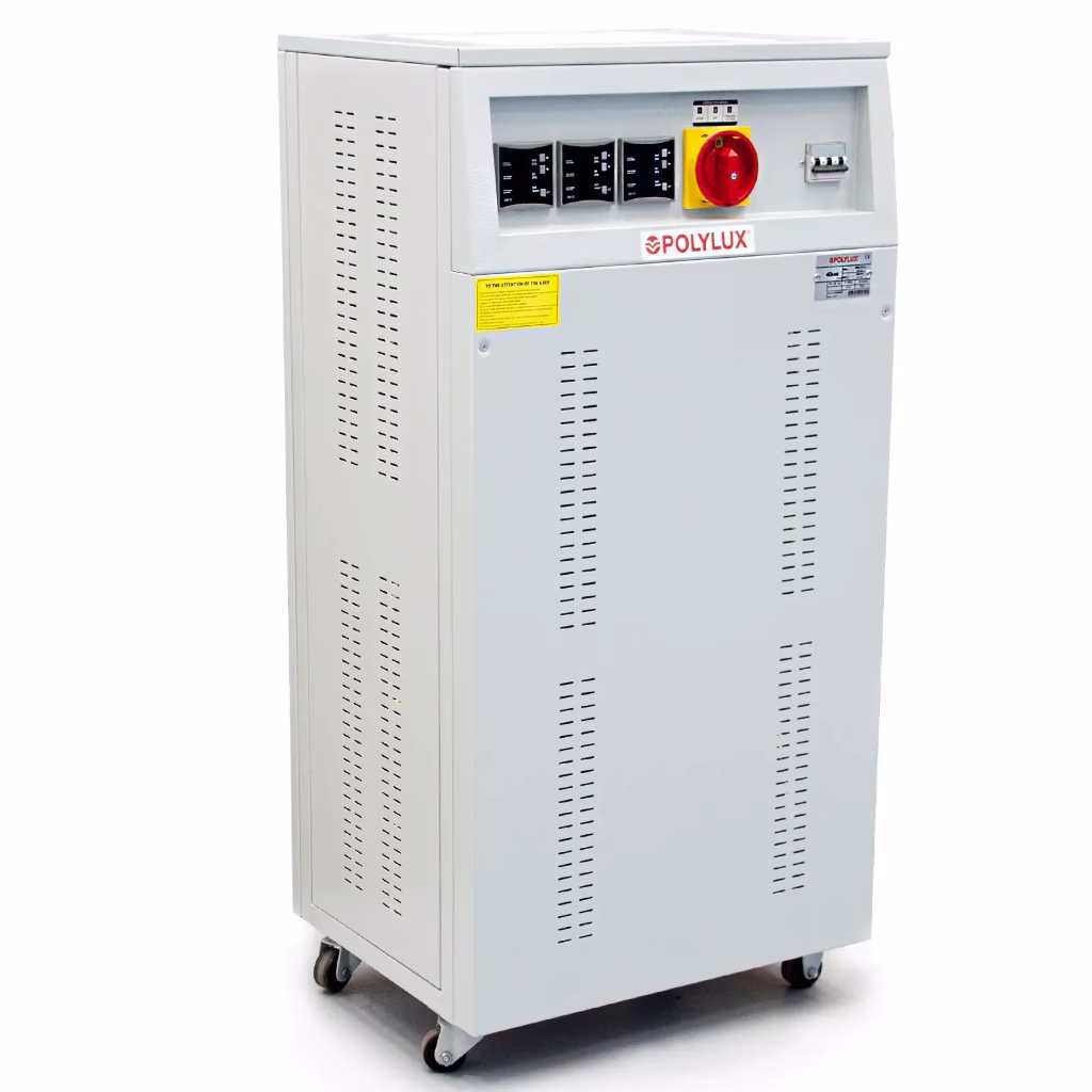 Three-phase voltage stabilizer phase control IP-20 80 kVA E/400V S/400V