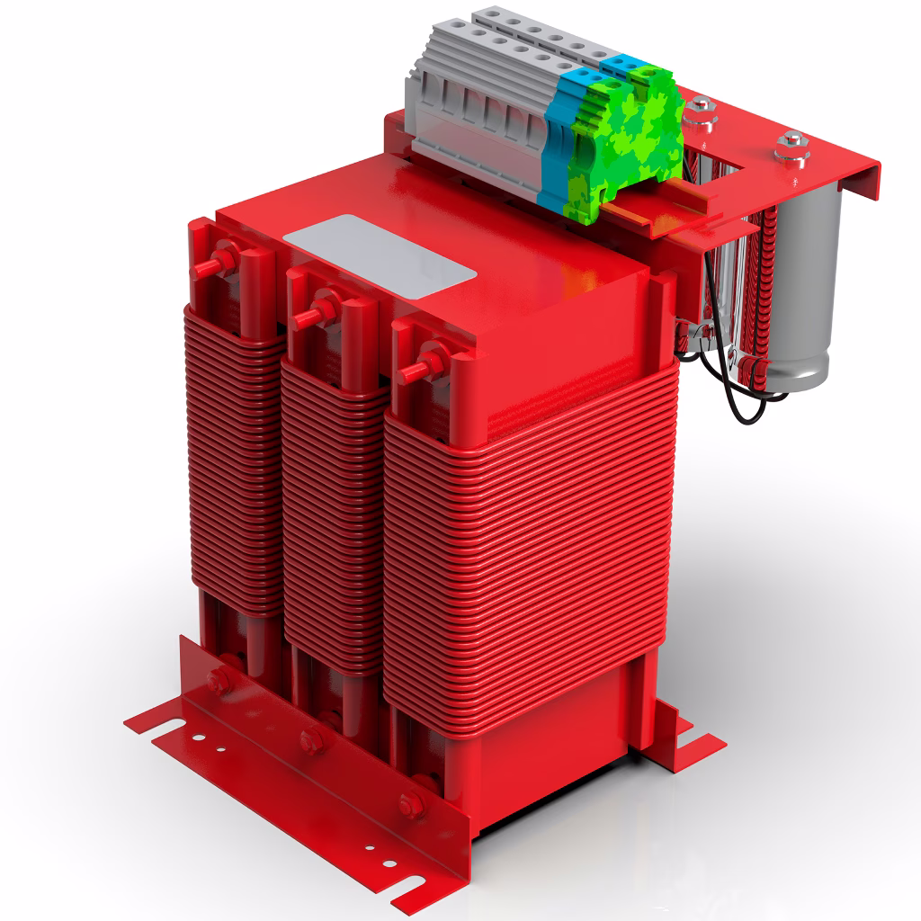 Inductance for harmonic filtering at the output of the converter IP-00 R80 A Mains:380 - 460 V