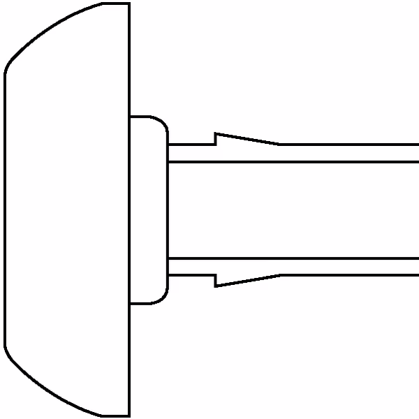 Tie BHT203M HS BK 500gab.