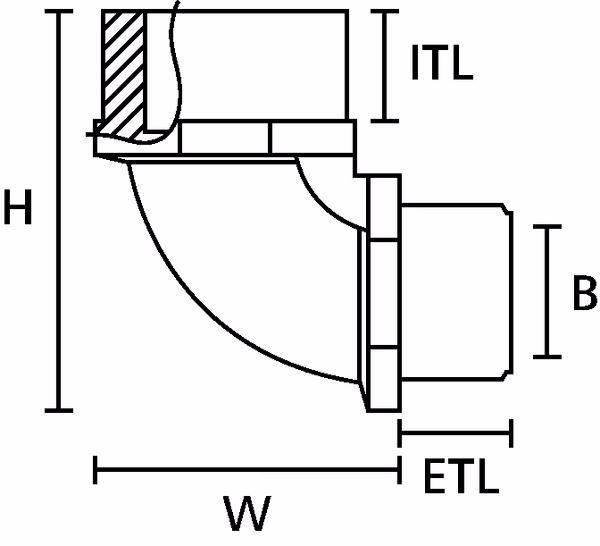 Fitting A90FM-M20 10gab.