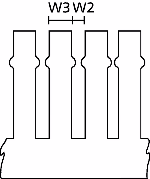 Duct HTWD-PD-75X50. 2m. GY