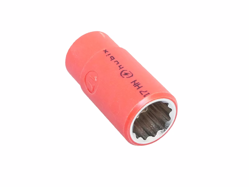 HN Insulated 1/2" inch Short Socket Wrench, size 17