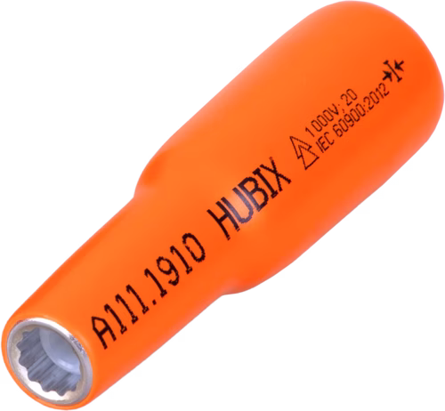 HKR Insulated 1/2 inch Tubular Socket Wrench, size 10 , up to 1kV AC / 1,5kV DC