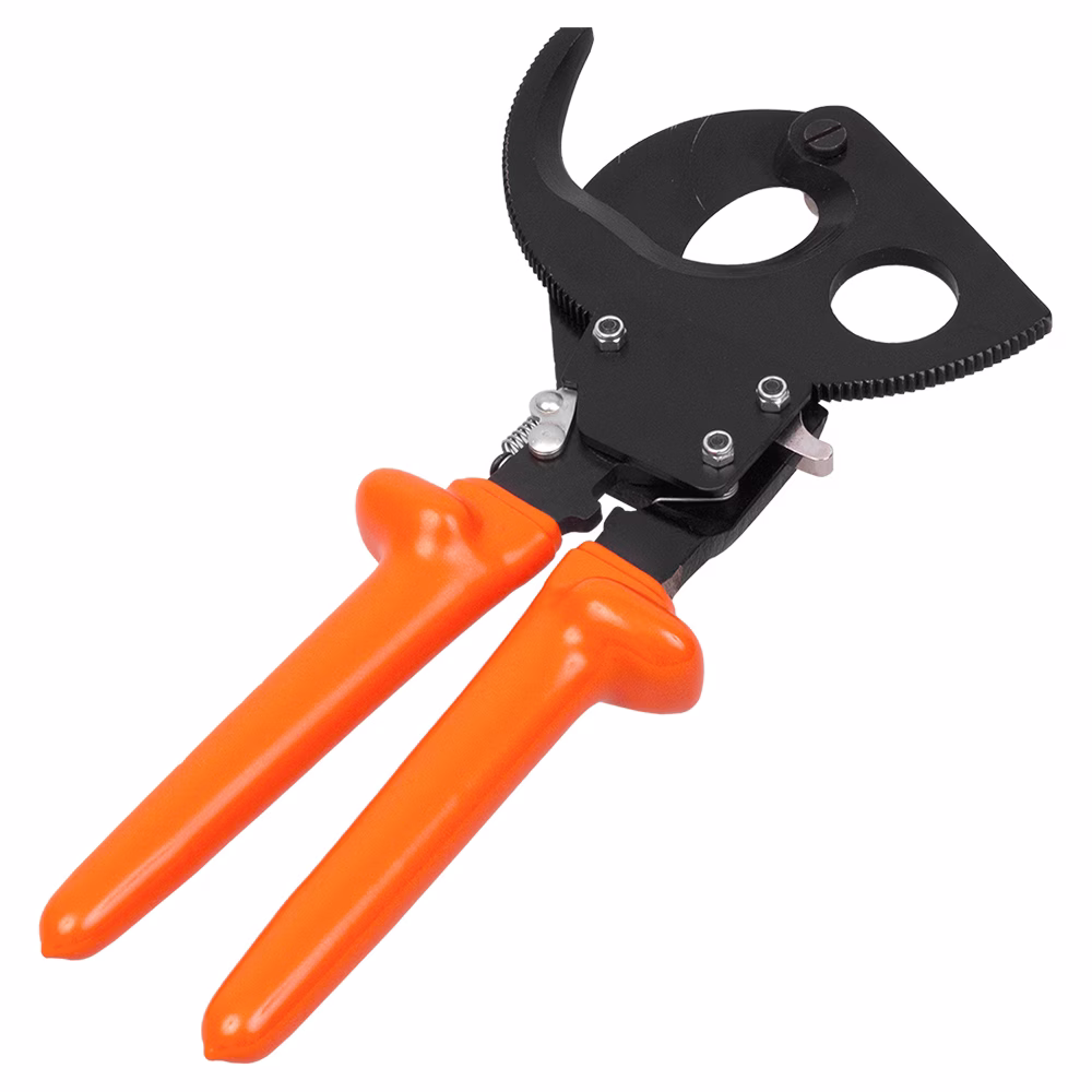 Insulated Ratchet Cutter for Cable and Wire Conductors dia=35 mm