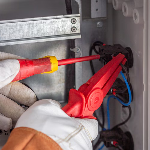 Insulating Long Flat Nose Pliers