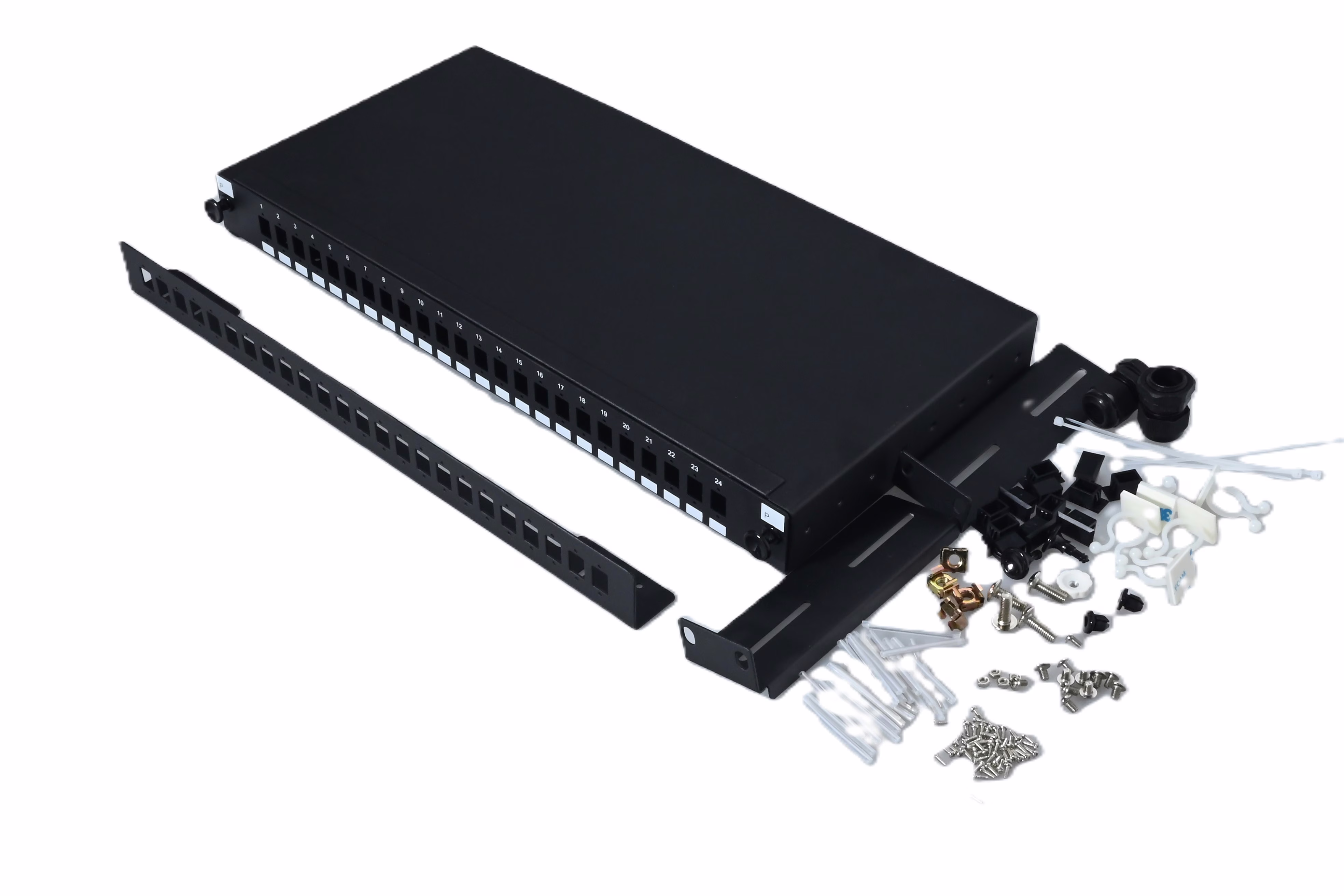 FO PATCH PANEL RACK 24 PORT SC SIMPLEX / LC DUPLEX EMPTY