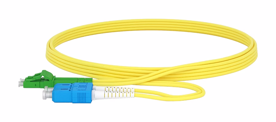 LC/APC SC/UPC PATCHCORD G652D 2MM DUPLEX 20 MT LSZH YELLOW
