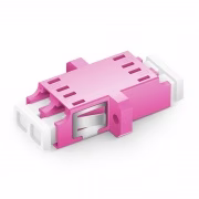 LC/UPC ADAPTER OM4 DUPLEX VIOLET