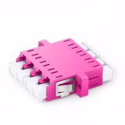 LC/UPC ADAPTER QUAD OM4 VIOLET