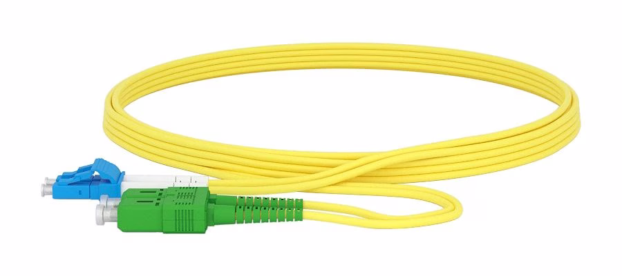 LC/UPC SC/APC PATCHCORD G652D 2MM DUPLEX 1 MT LSZH YELLOW