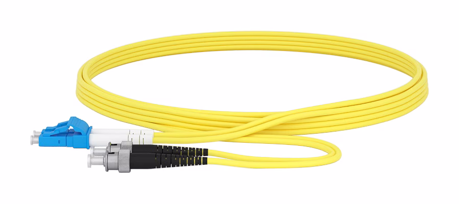 LC/UPC ST/UPC PATCHCORD G652D 2MM DUPLEX 20 MT LSZH YELLOW