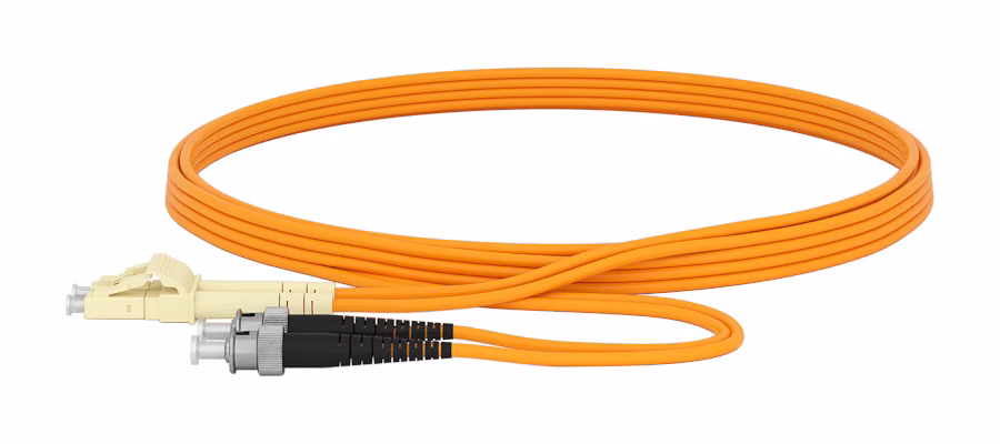 LC/UPC ST/UPC PATCHCORD OM2 2MM DUPLEX LSZH 1 MT ORANGE