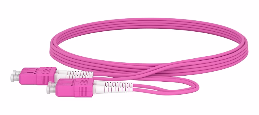 SC/UPC SC/UPC PATCHCORD OM4 2MM DUPLEX LSZH 1 MT VIOLET