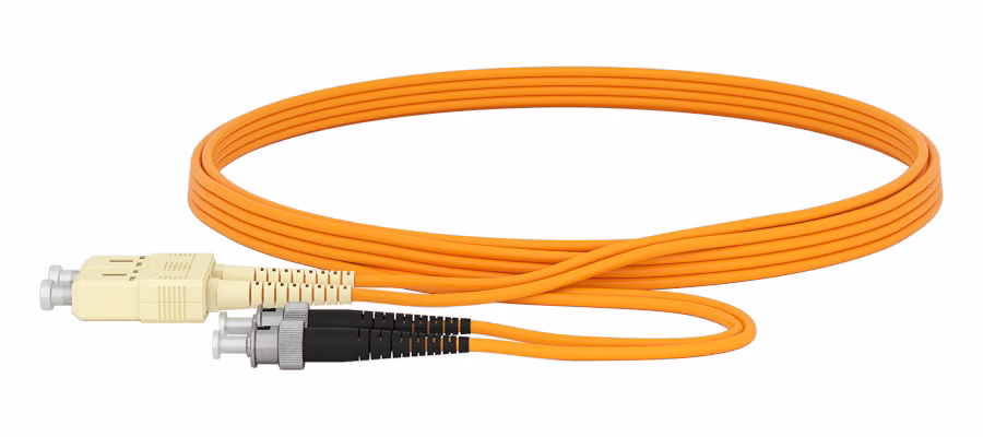 SC/UPC ST/UPC PATCHCORD OM2 2MM DUPLEX LSZH 1 MT ORANGE